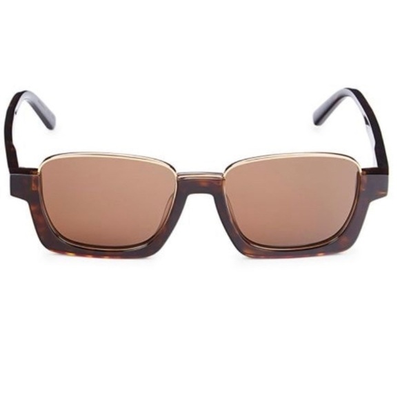 Marni Tortoise 55mm Square Sunglasses - Picture 1 of 10
